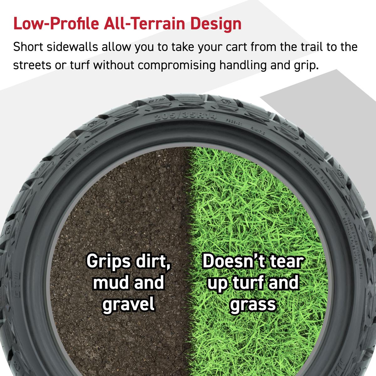 GTW Maverick Radial A/T Tire - 205/35-R14