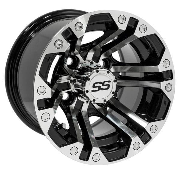10x7 GTW&reg; Machined / Black Specter Wheel