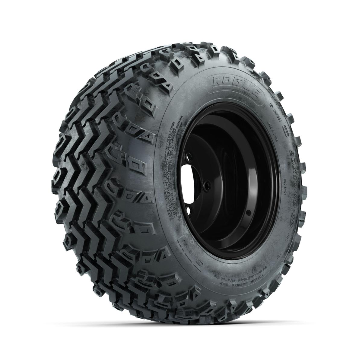 GTW Steel Black 10 in Wheels with 20x10.00-10 Rogue All Terrain Tires – Full Set