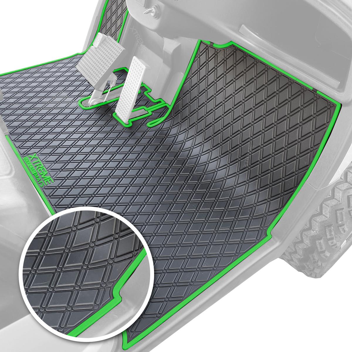 Xtreme Floor Mats for Yamaha Drive - Black/Green