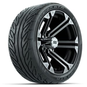 Set of (4) 14 in GTW Specter Wheels with 205/40-R14 Fusion GTR Street Tires