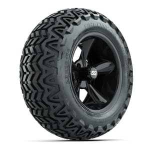 Set of (4) 14 in GTW Godfather Wheels with 23x10-14 GTW Predator All-Terrain Tires