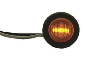 Amber LED Round Light with Rubber Gasket