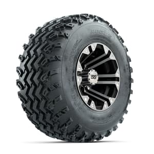 GTW Specter Machined/Black 10 in Wheels with 22x11.00-10 Rogue All Terrain Tires – Full Set