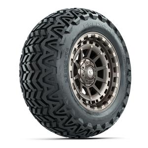 GTW® Barricade Satin Bronze 14 in Wheels with 23x10-14 Predator All-Terrain Tires – Full Set