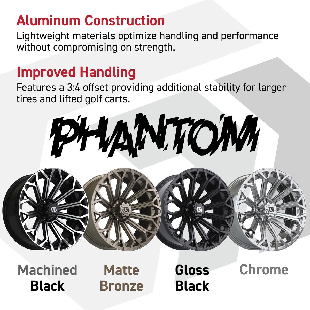GTW&reg; Phantom Matte Bronze 16 in Wheels with 225/40-R16 Maverick Hybrid Tires - Full Set