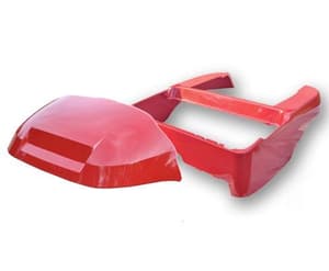 MadJax&reg; Red OEM Club Car Precedent Rear Body and Front Cowl (Years 2004-Up)