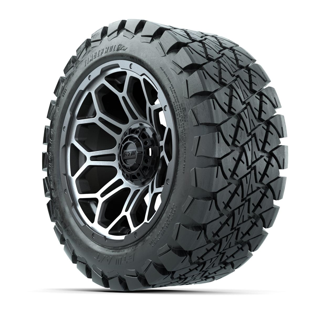 Set of (4) 14 in GTW Bravo Wheels with 22x10-14 GTW Timberwolf All-Terrain Tires