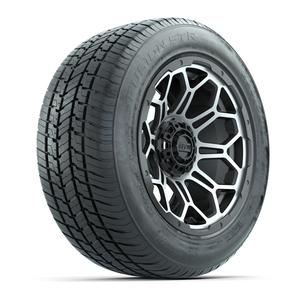 GTW&reg; Bravo Matte Gray and Machined 14 in Wheels with 255/50-R14 Fusion STR DOT Approved Street Tires - Full Set