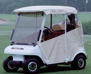 Club Car DS 2-Passenger RedDot&reg; 3-Sided White Enclosure (Years 1982-1999)