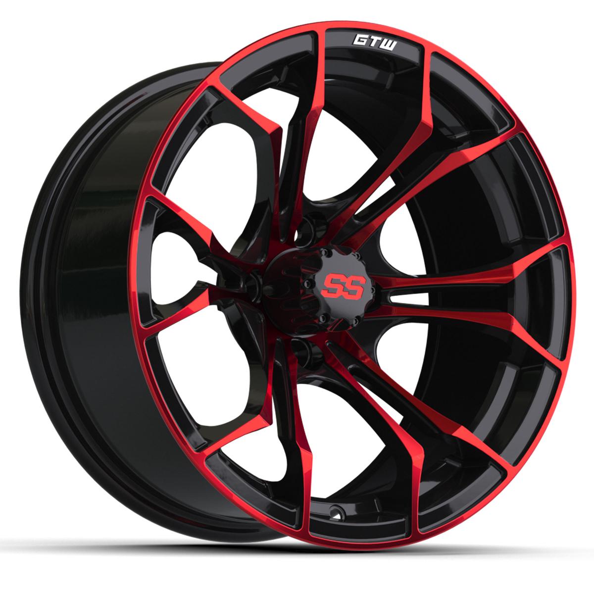 15&Prime; GTW&reg; Spyder Black with Red Accents Wheel