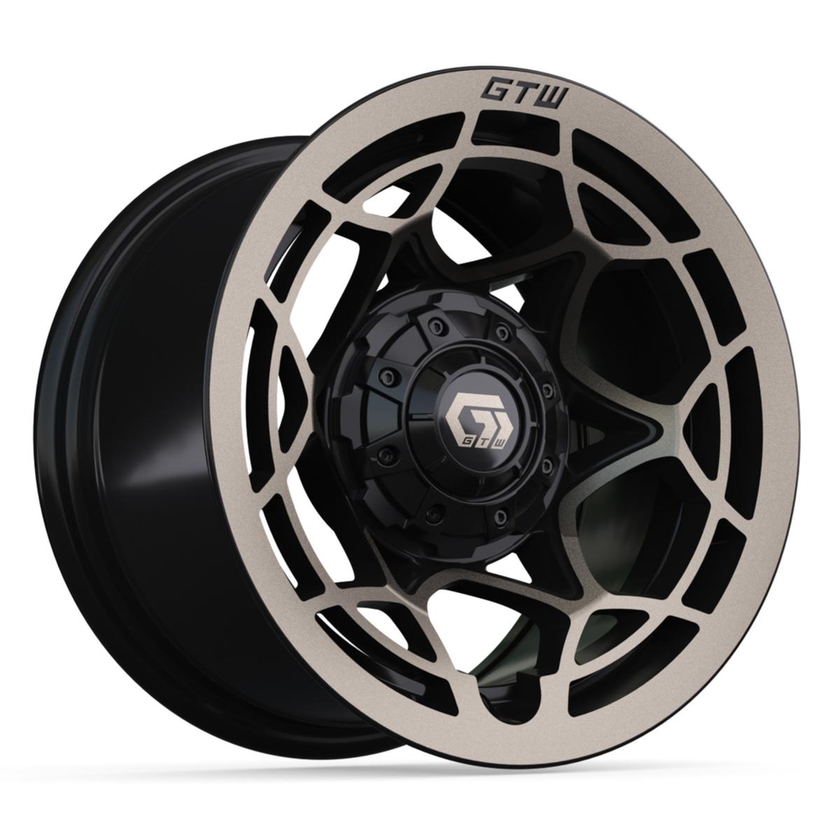 12&Prime; GTW&reg; Nexus Gloss Black with Satin Bronze Face Wheel