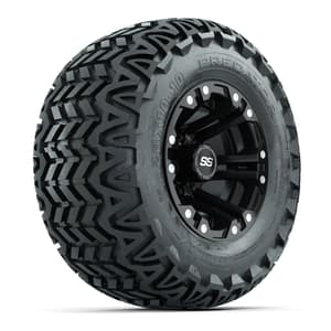Specter Matte Black Wheels and A-T Tires - 10 Inch