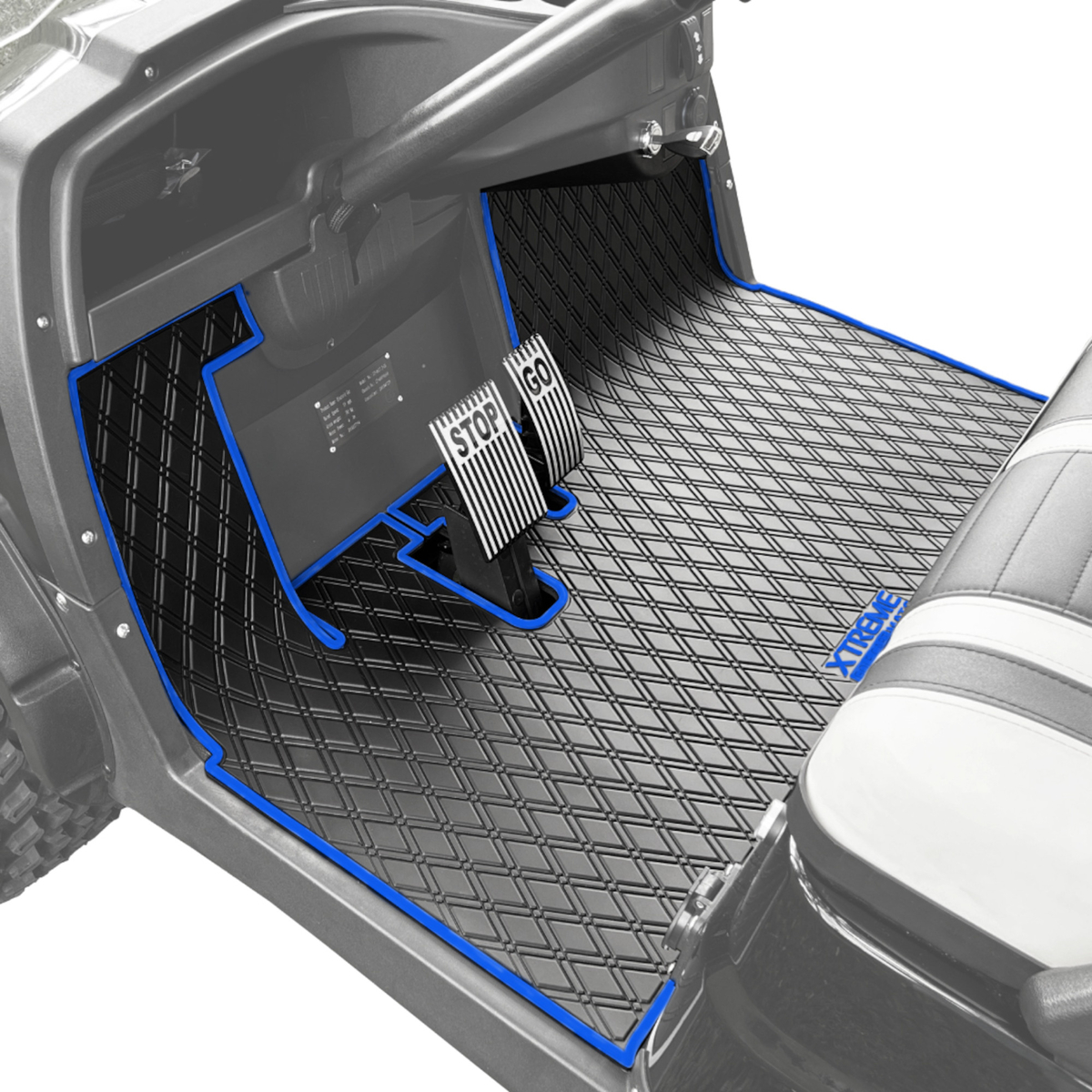 ICON - Advanced EV - Gorilla Rides Floor Mat Blue Trim