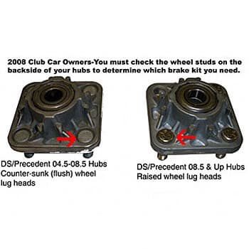 Jake's&#8482; Club Car Precedent Front Disc Brake Kit w/Long Travel (Years 2008.5-Up)
