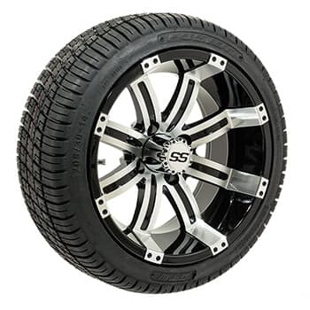 Set of (4) 14 inch GTW&reg; Tempest Wheels Mounted on Fusion Street Tires