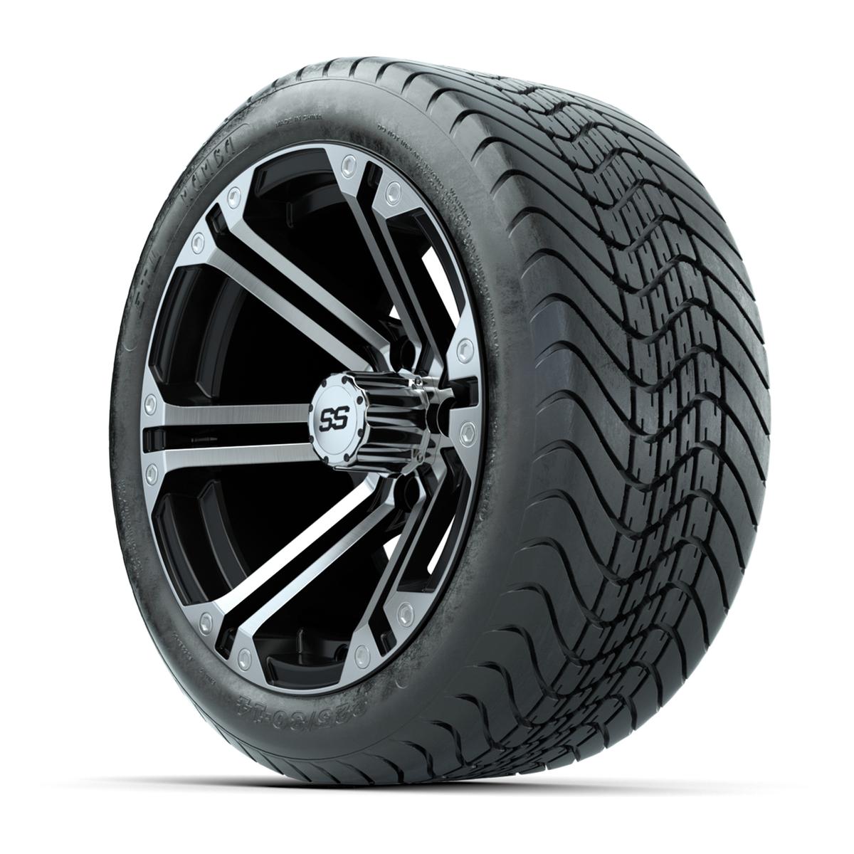 Set of 4 GTW Specter Wheels with Mamba Street Tires - 14 Inch