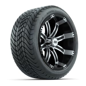 Set of (4) 14 in GTW Tempest Wheels with 225/30-14 Mamba Street Tires