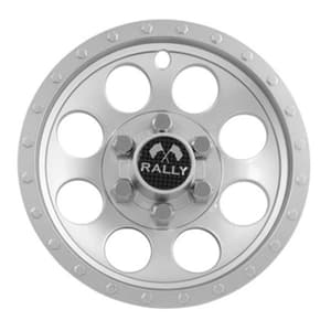 10&Prime; Silver Metallic Rally Wheel Cover