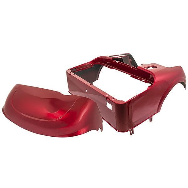 EZGO RXV OEM Metallic Inferno Red Front & Rear Body Kit (Years 2016-Up)