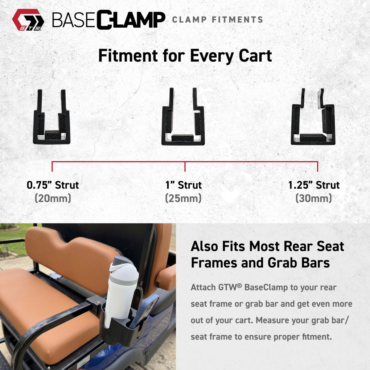 GTW&reg; BaseClamp Mounting Clamp with Ball and Tee Holder (1.25 Inch)