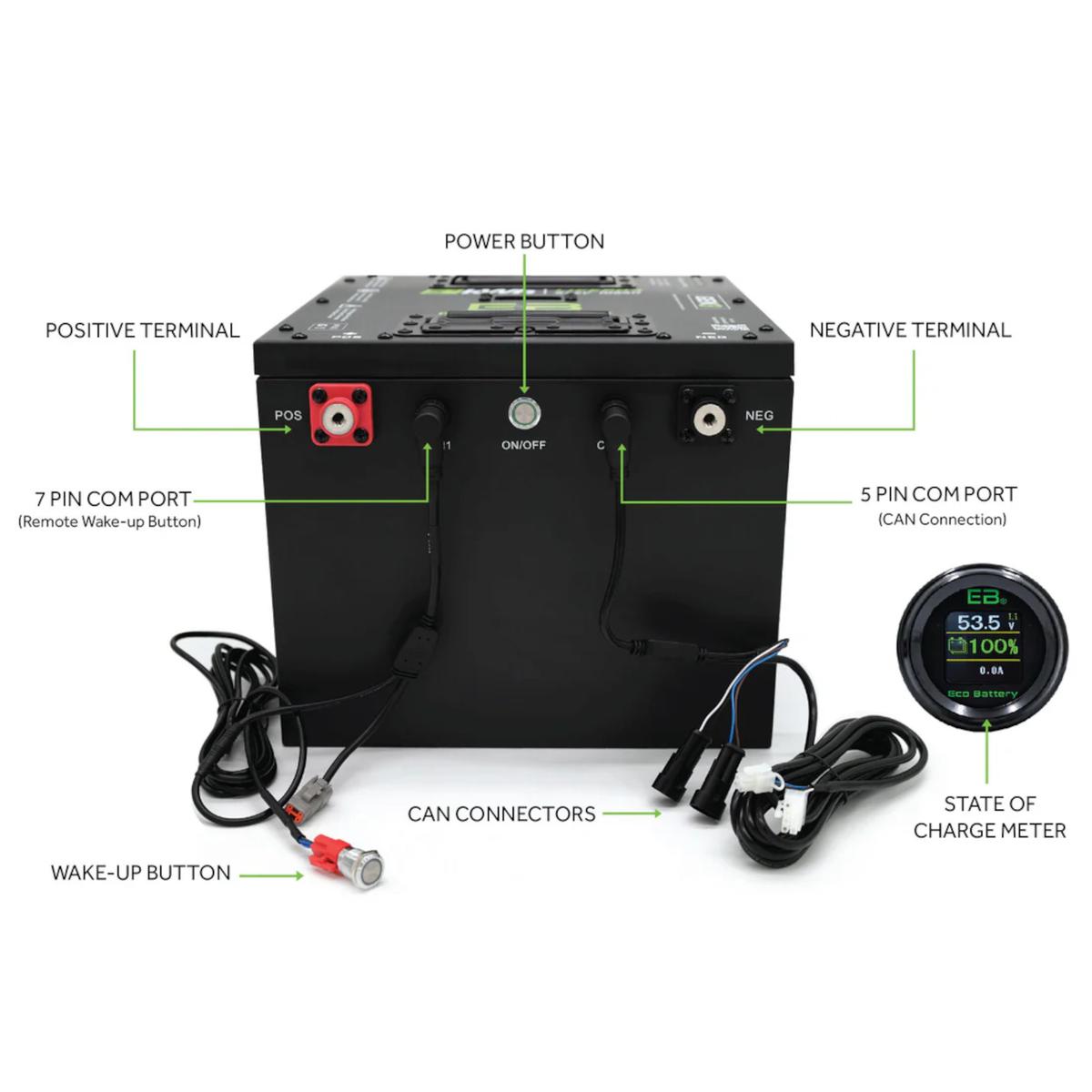 Eco Battery 70V 105Ah LifePo4 GEN3 Lithium Battery Only