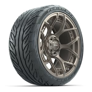 Set of (4) 15" MadJax&reg; Flow Form Evolution Matte Bronze Wheels with GTW&reg; Fusion GTR Street Tires