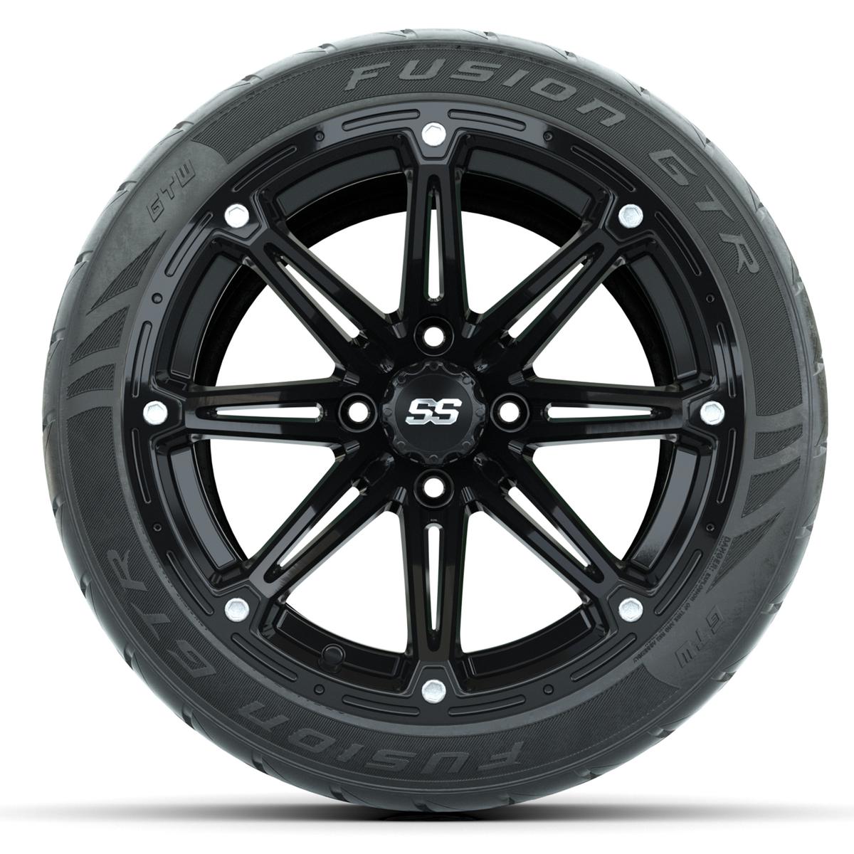 Set of (4) 14 in GTW Element Wheels with 255/45-R14 Fusion GTR Street Tires