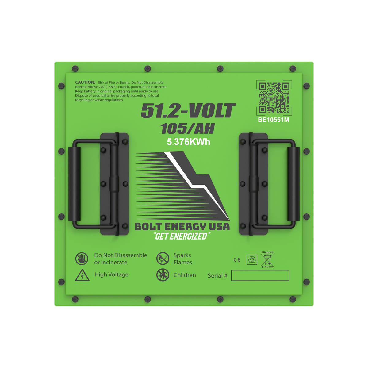 Bolt Energy 51V 105Ah Square Battery Bundles