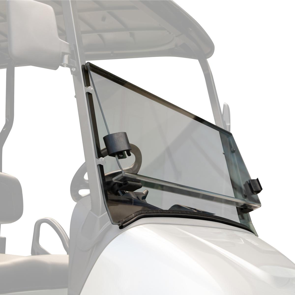 RedDot EZGO RXV Tinted Folding 1/4" Windshield with Rubber Trim (Years 2024-Up)