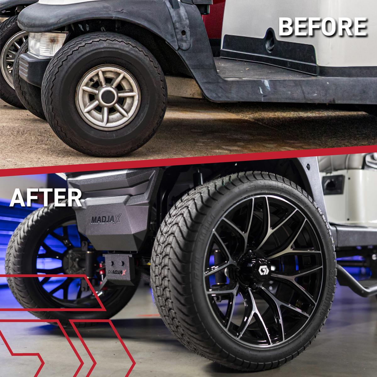 GTW&reg; Monaco Gloss Black 16 in Wheels with 225/40-R16 Mamba Street Tires - Full Set
