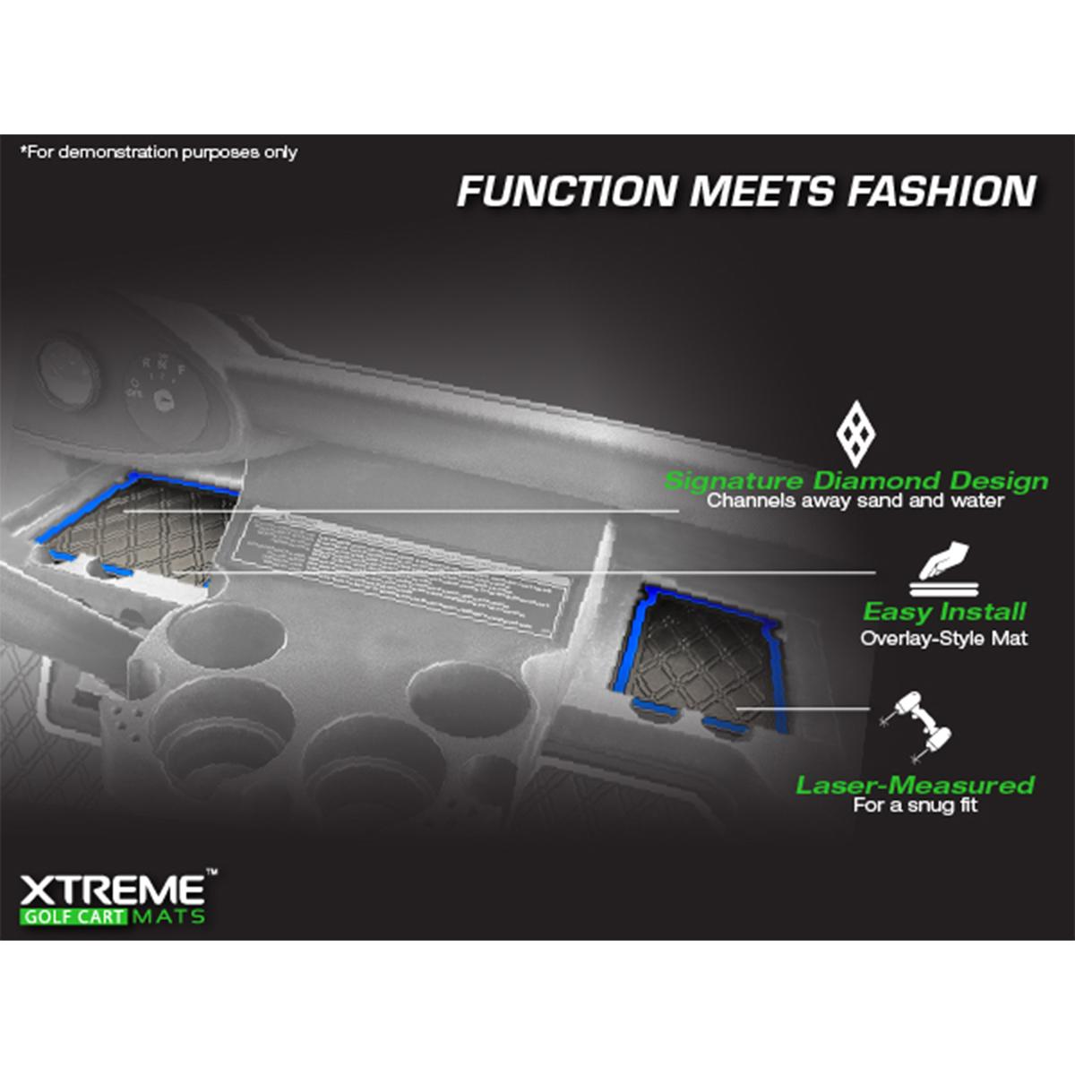Xtreme Dash Mats for Yamaha Drive2 - All Black