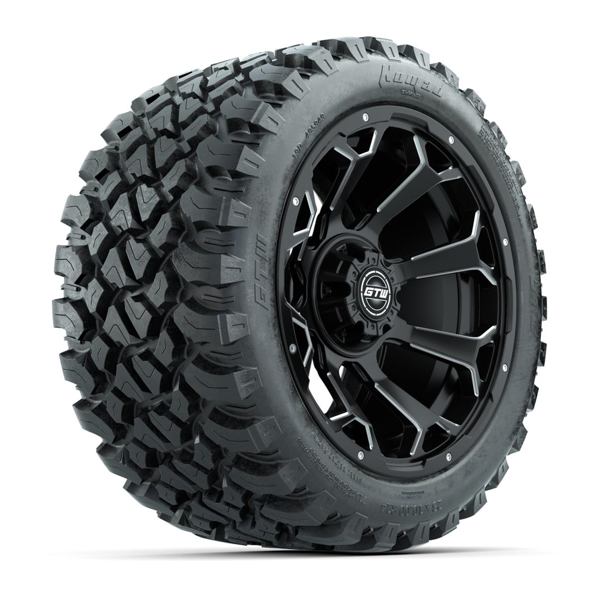 Set of (4) 14 in GTW Raven Wheels with 23x10-14 GTW Nomad All-Terrain Tires