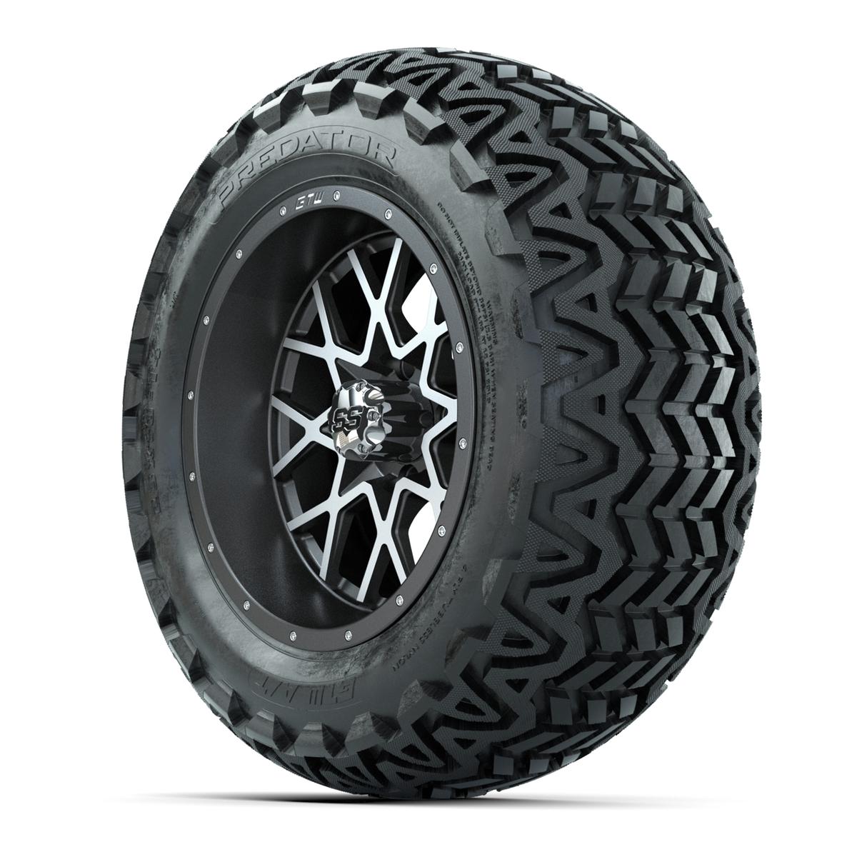 Set of (4) 14 in GTW Vortex Wheels with 23x10-14 GTW Predator All-Terrain Tires