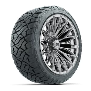 GTW&reg; Blur Chrome 16 in Wheels with 225/40-R16 Maverick Hybrid Tires - Full Set