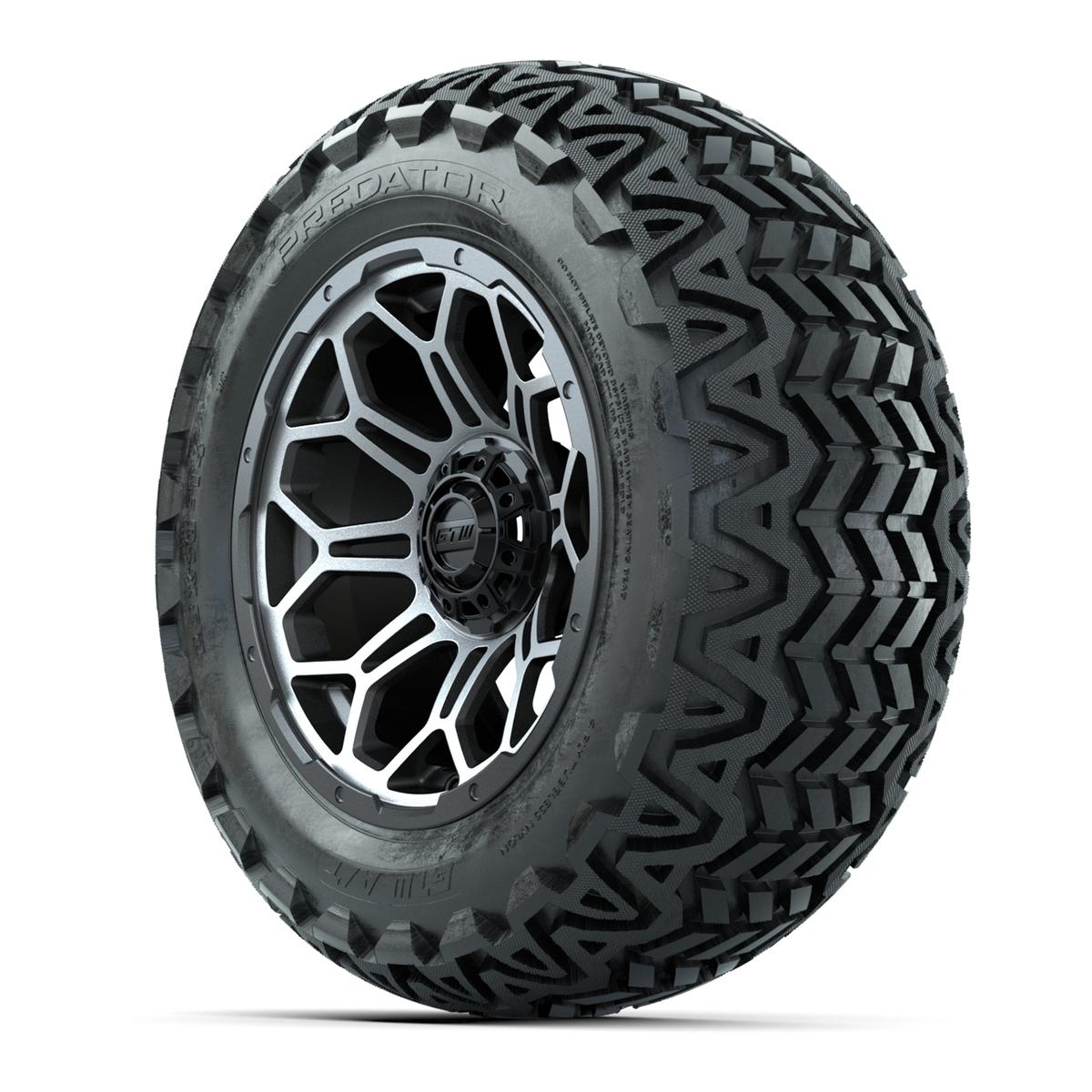 Set of (4) 14 in GTW Bravo Wheels with 23x10-14 GTW Predator All-Terrain Tires