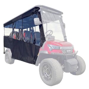 RedDot 6-Passenger Black Track Style Enclosure with Black Valance for ICON i60LX (Years 2026-Up)