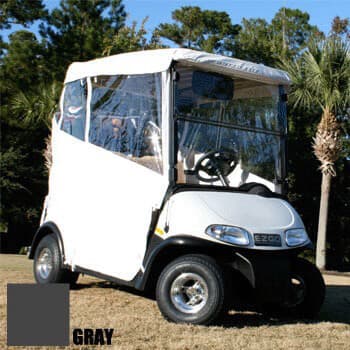 RedDot Club Car Carryall I & II w/ 56” Factory Top Gray 3-Sided Over-the-Top Enclosure