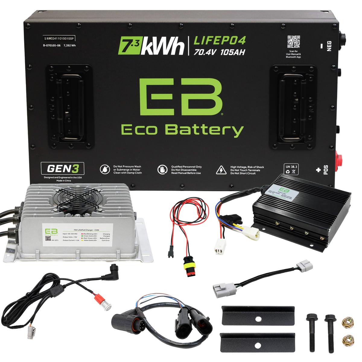 ICON EV 2024-Up Eco Lithium 70v 105Ah GEN3 "ICON MCU" Battery Bundle