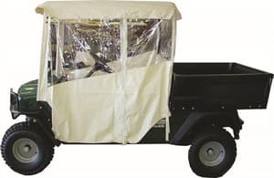 RedDot Club Car Carryall I & II w/ 56” Factory Top White 3-Sided Over-the-Top Enclosure