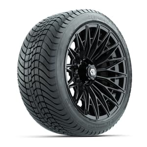 GTW&reg; Blur Gloss Black 16 in Wheels with 225/40-R16 Mamba Street Tires - Full Set
