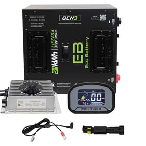 ICON EV 2017-2021 Eco Lithium 51v 105Ah GEN3 "Toyota MCU" Battery Bundle - Thru Hole