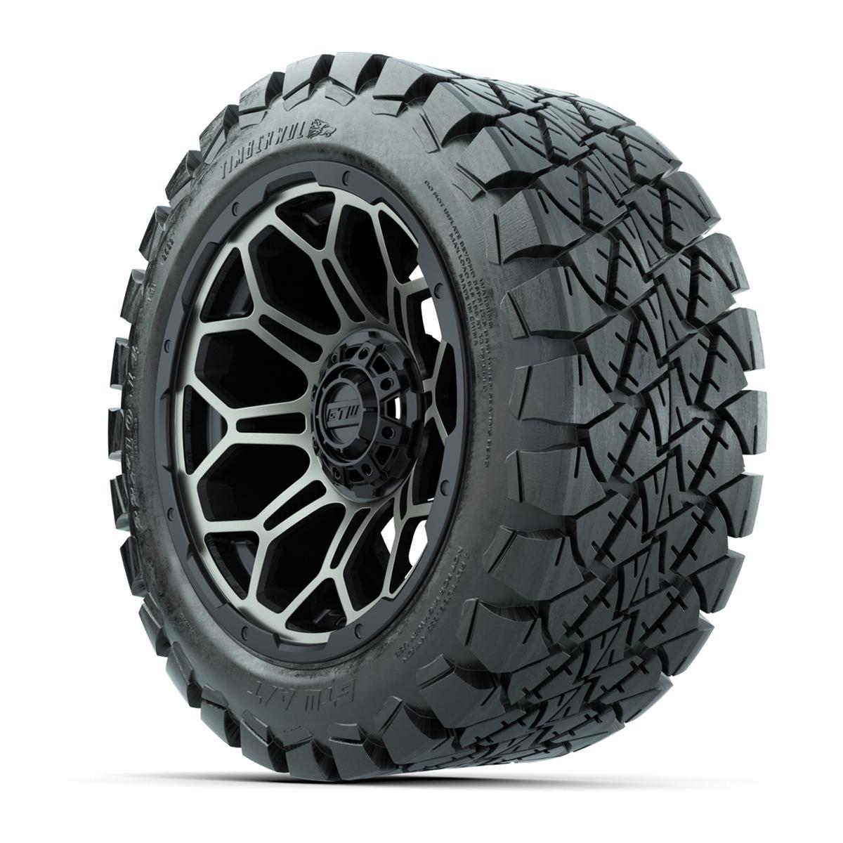 Set of (4) 14 in GTW Bravo Wheels with 22x10-14 GTW Timberwolf All-Terrain Tires