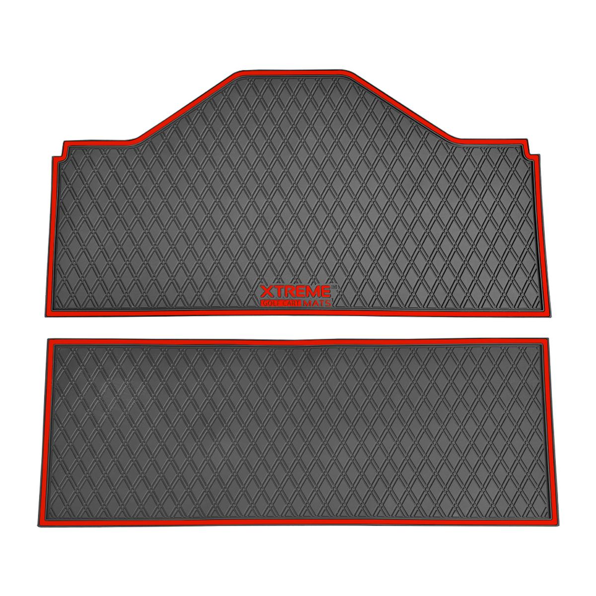 Xtreme Front & Middle Floor Mats for Evolution D5 Ranger & Maverick – Black/Red