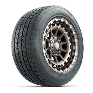 GTW&reg; Barricade Satin Bronze 14 in Wheels with 255/50-R14 Fusion STR DOT Approved Street Tires - Full Set