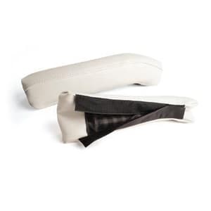White Front Arm-Rest Cushion Set (Universal Fit)