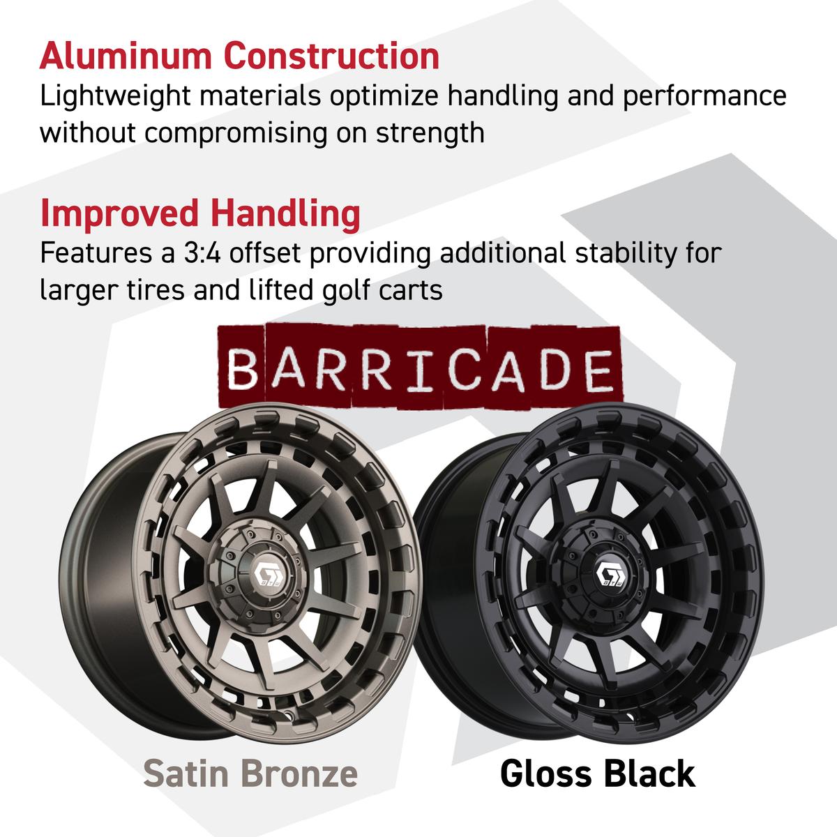 15&Prime; GTW&reg; Barricade Satin Bronze Wheel