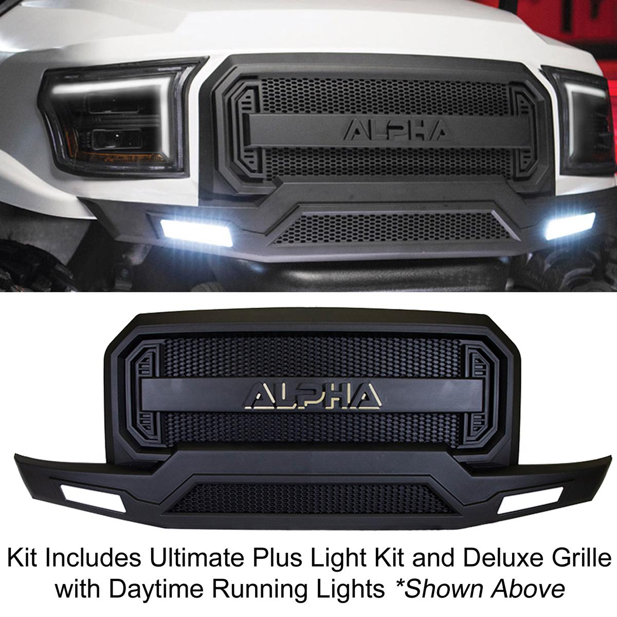 Alpha Unpainted Body Kit with LUX Light Kit and Deluxe Grille