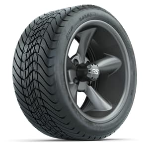 Set of (4) 14 in GTW Godfather Wheels with 225/30-14 Mamba Street Tires