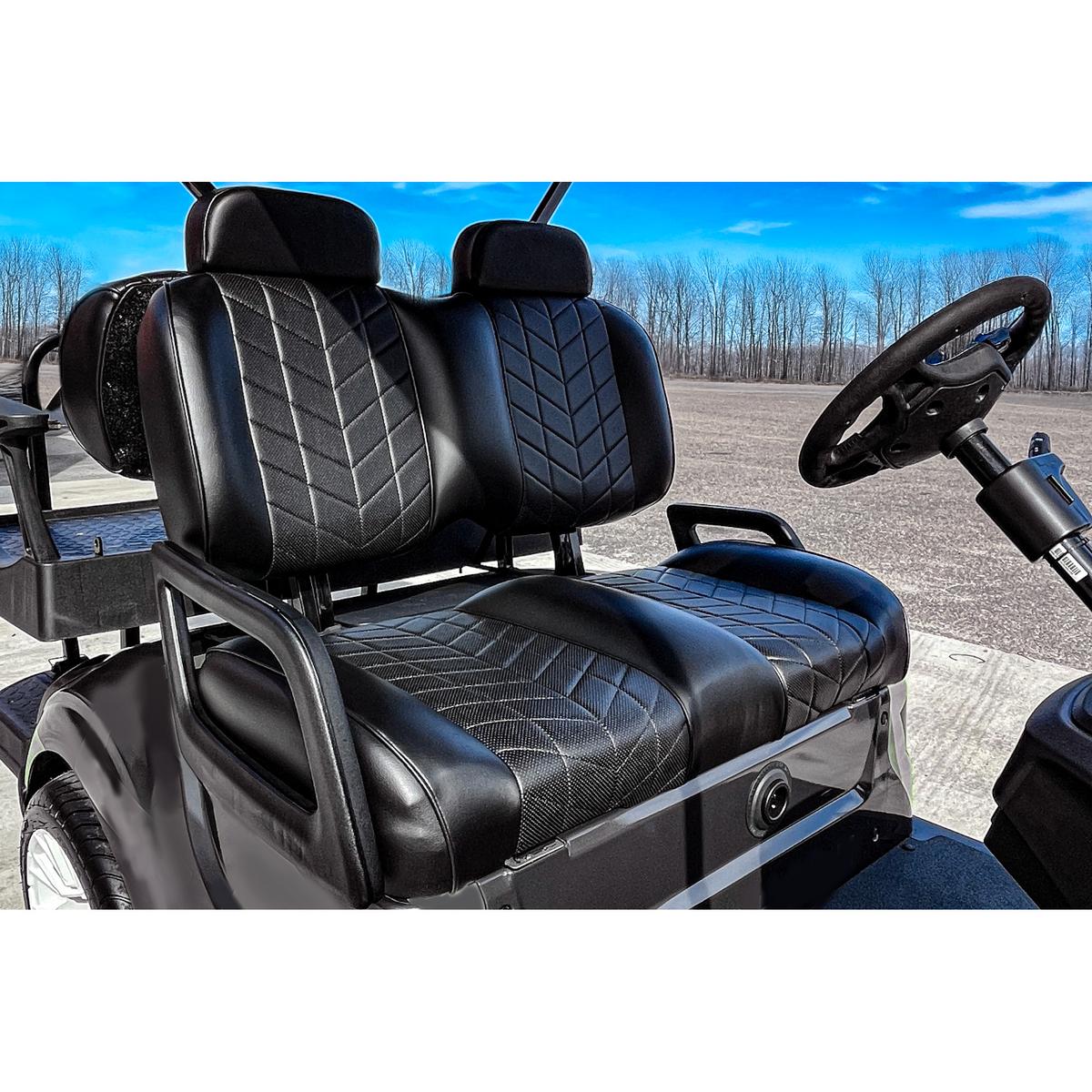 MadJax Aviator Club Car Precedent/Tempo Black Front Seat Cushions